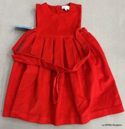 VESTITO VELLUTO PETTIROSSO