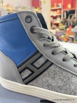 SCARPE HOGAN REBEL ALTE PELLE/CAMOSCIO/PANNO