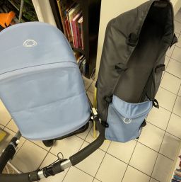 DUO BUGABOO CAMALEON  + DOPPIO TESSILE AZZURRO / ROSA