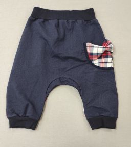 PANTALONI QUADRI CROPPED CAVALLO BASSO MUSHI DENO KIDS