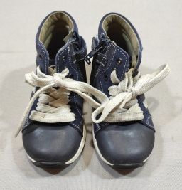 SCARPE PELLE C/LACCI/ZIP BABY DOC