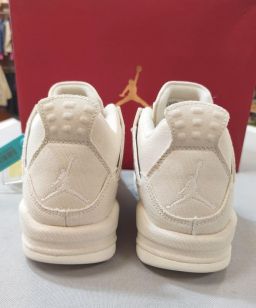 SNEAKERS TELA C/LACCI AIR JORDAN 4 RETRO BLANK CANVAS NUOVE