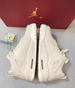 SNEAKERS TELA C/LACCI AIR JORDAN 4 RETRO BLANK CANVAS NUOVE