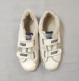 SNEAKERS C/STRAPPI INT/PELO OLD SCHOOL GOLDEN GOOSE