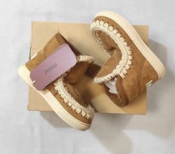 TRONCHETTI ESKIMO SNEAKERS NOCCIOLA INT/PELO MOU NUOVI