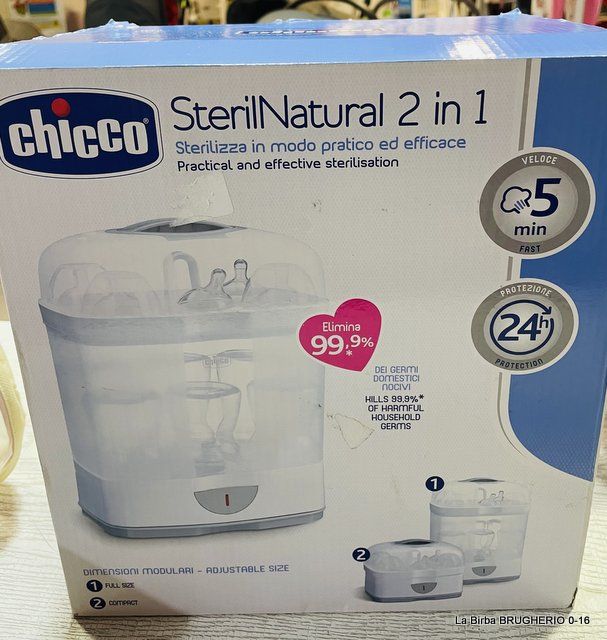 STERILIZZATORE CHICCO STERILNATURAL 2 IN 1