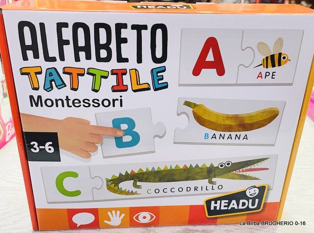 ALFABETO TATTILE MONTESSORI HEADU