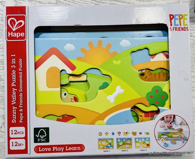 HAPE SUNNY VALLEY PUZZLE 3 IN 1