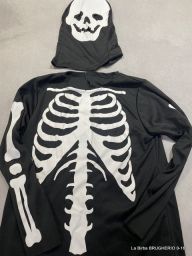 MAGLIA E MASCHERA SCHELETRO HALLOWEEN