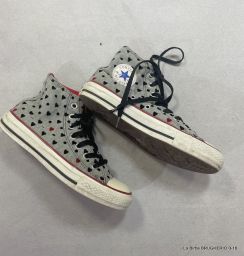 SCARPE CONVERSE ALL STAR FELPA CUORI