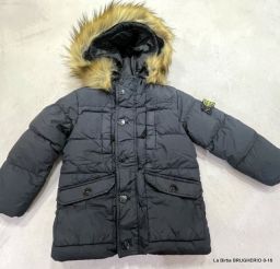 PIUMINO STONE ISLAND CON PELLICCIA CAPPUCCIO