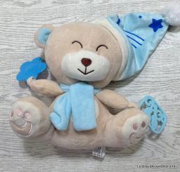 ORSACCHIOTTO MUSICALE PELUCHE MAI USATO