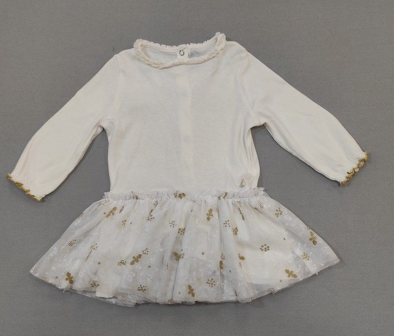 ABITO M/L C/TULLE PETIT BATEAU