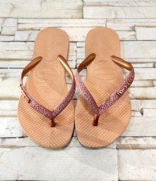 INFRADITO HAVAIANAS GLITTER ROSA 27/28