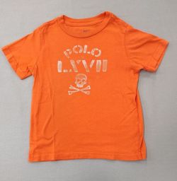 MAGLIA M/C ARANCIO POLO RALPH LAUREN