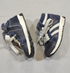 SCARPE PELLE C/LACCI/ZIP BABY DOC