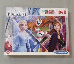 PUZZLE SUPERCOLOR FROZEN CLEMENTONI 104PZ