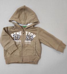 FELPA C/CAPP/ZIP BENETTON