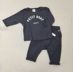 MAGLIA M/L + PANTALONI FELPATI PETIT BATEAU