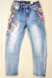 JEANS C/RICAMI DESIGUAL TG26