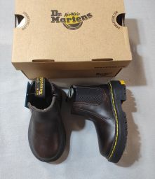 TRONCHETTI PELLE DARK BROWN DR MARTENS NUOVI