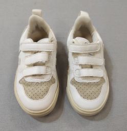 SNEAKERS PELLE C/STRAP VEJA