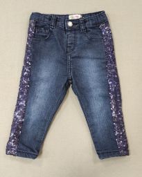 JEANS ELASTICIZZATI C/PAILETTES PRENATAL