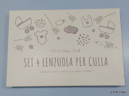 SET 4 LENZUOLA PER CULLA COSLEEPING NUOVO