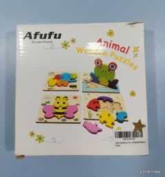 PUZZLE LEGNO ANIMALI AFUFU