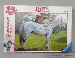 PUZZLE PIPPI CALZELUNGHE  RAVESBURGER  100 PZ