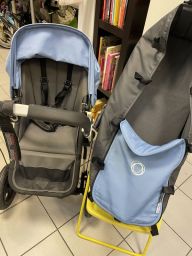 DUO BUGABOO CAMALEON  + DOPPIO TESSILE AZZURRO / ROSA