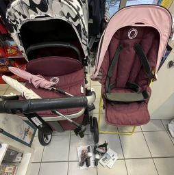 DUO BUGABOO FOX 2 CON 2 OMBRELLINI + 2 CAPPOTTINE + PORTABIBERON