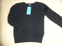 MAGLIONE COTONE RALPH LAUREN BLU