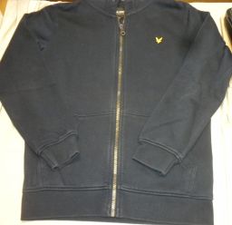 FELPA C/CAPP FULL ZIP LYLE&SCOTT BLU