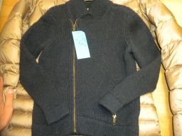 MAGLIONE FULL ZIP 100% LANA BONPOINT