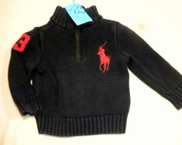 MAGLIONE COTONE C/ZIP RALPH LAUREN