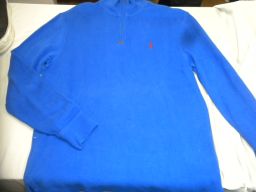 MAGLIONE COTONE C/ZIP RALPH LAUREN TG S UOMO