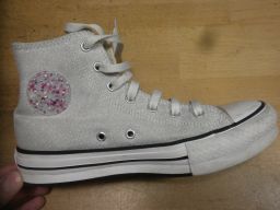 SCARPE ALTE CONVERSE ALL STAR GLITTER PLATFORM