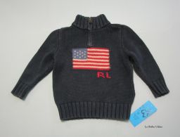 MAGLIONE RALPH LAUREN BANDIERA COTONE